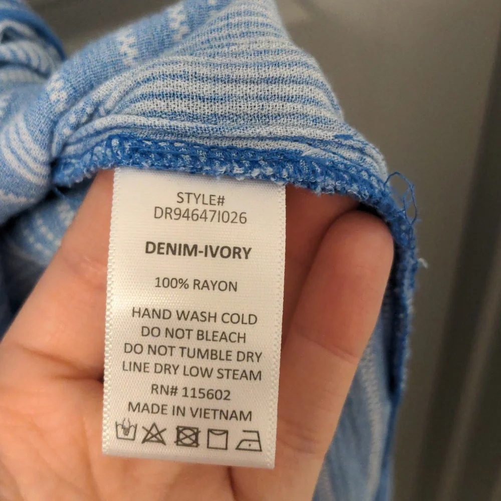 Lush Blue & White Striped Dress - Picture 12 of 13